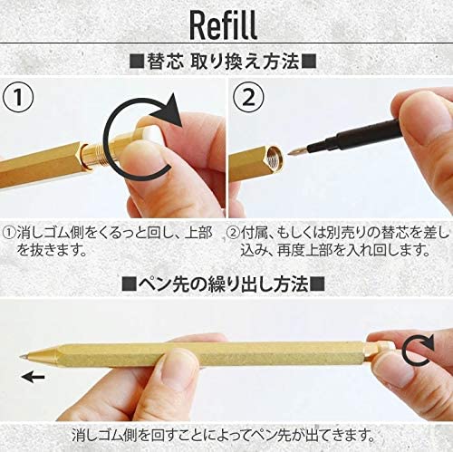 PENCILLEST - Brass Eraseable Pen